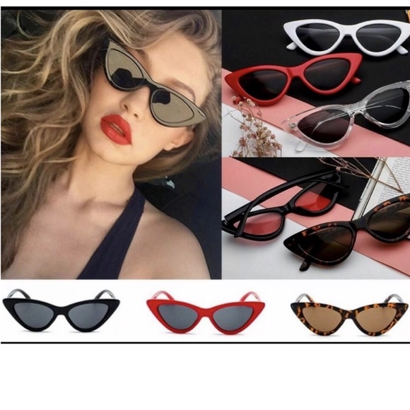 New! Black Cat-eye Sunglasses - Picture 3 of 5